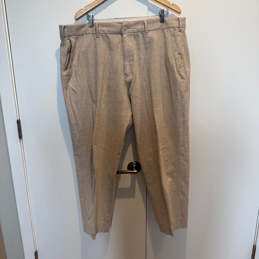 Abercrombie & Fitch Men's Khaki linen Chinos